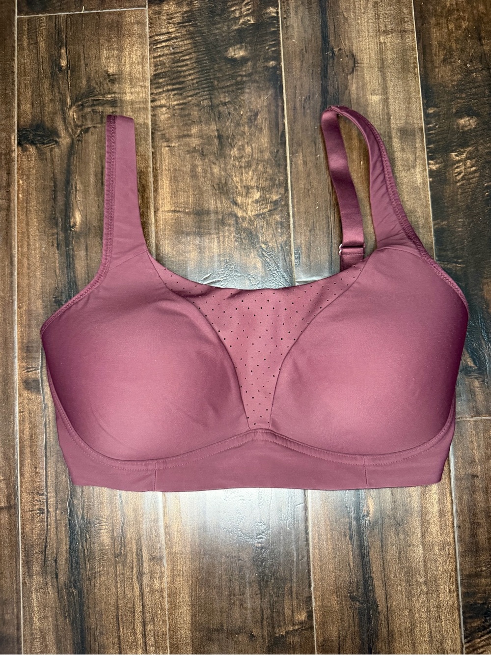 Lululemon Enlite Bra Front Zip High Support Plum Dust - Size 34E